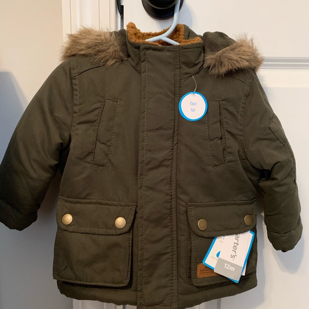Carter’s Kids Faux Heavy Coat w/Hood